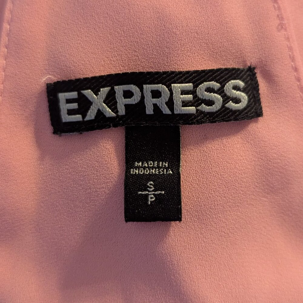 Express pink and black lace top - small - Picture 5 of 6